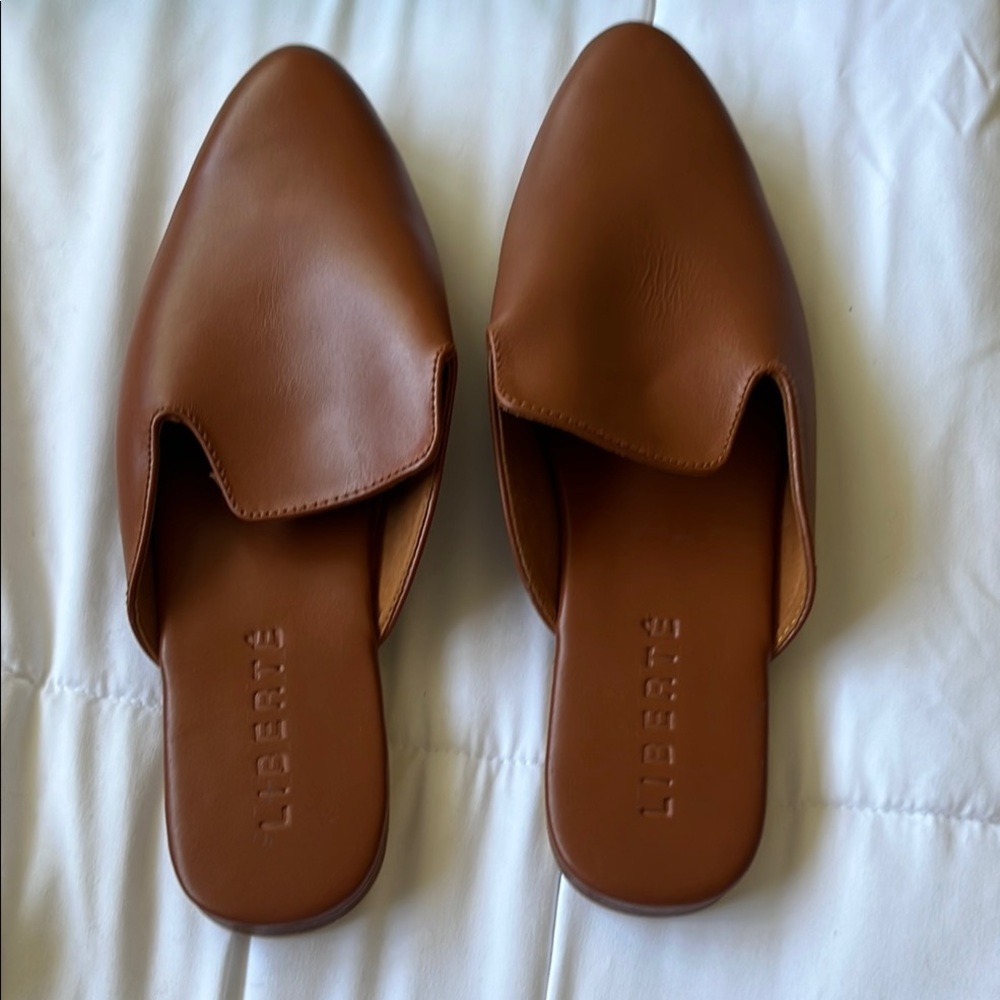 New Liberte Leather “The Modern Mule” Cognac Color Size 8 — image 4 of 8